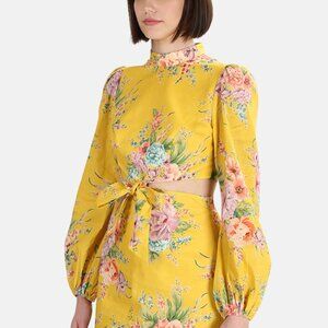 Zimmermann Zinnia Dress in Golden Flo